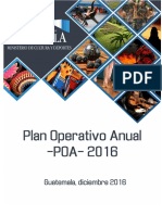 Plan Operativo Anual 2016 POA Diciembre