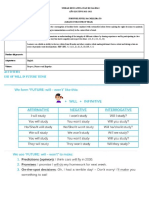 Activities Use of Will in Future Tense: Objetivo de Aprendizaje: Indicadores de Evaluación