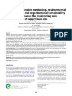 Strategic Sustainable Purchasing, Environmental Collaboration, and Organizational Sustainability Performance: The Moderating Role of Supply Base Size