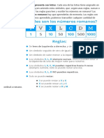 Ejercicios Numeración Romana