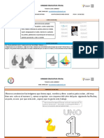 Actividades de adaptación escolar semanal