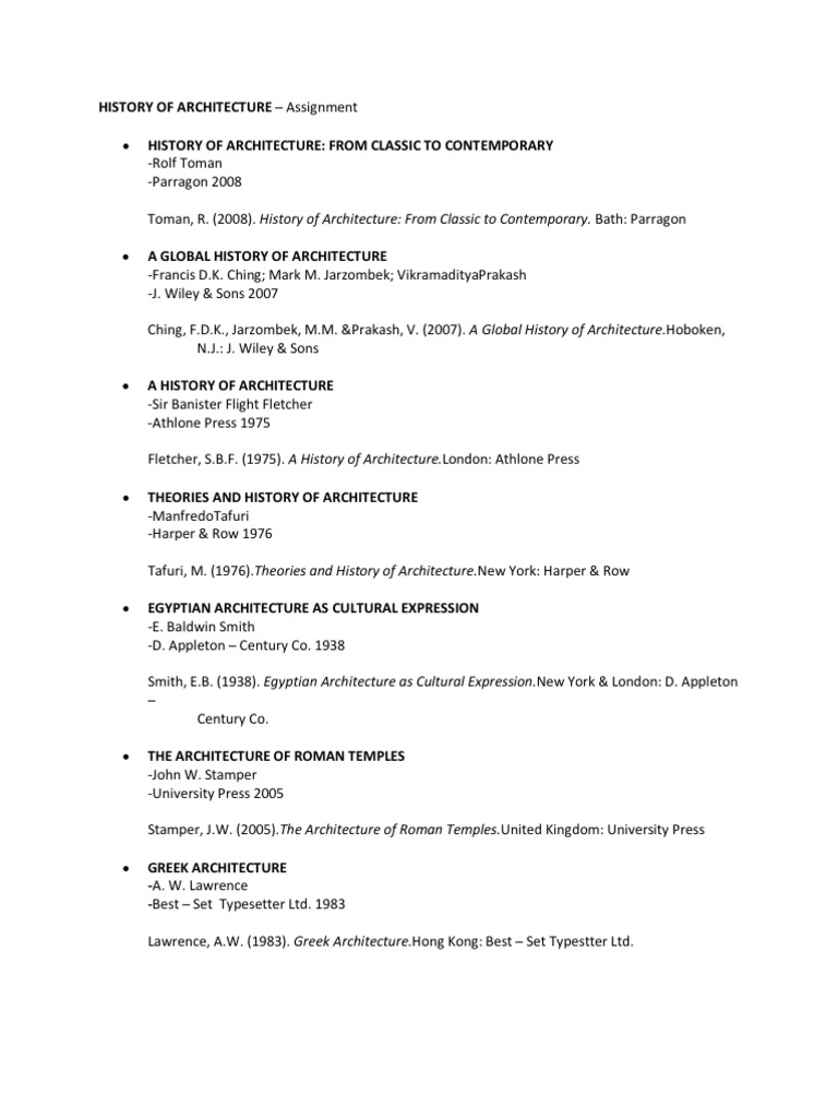 History of Architecture Overview | PDF