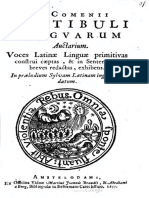 I A Comenii Vestibuli Linguarum Auctarium