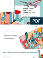 Evaluating Location Alternatives: Alvir D. Calma