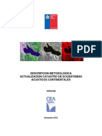 Descripcion Metodológica - Catastros Ecosistemas Acuaticos Continentales