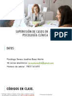 Supervisión de casos en psicología clínica