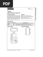 74F382 4-Bit Arithmetic Logic Unit: General Description Features