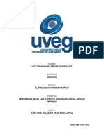 Desarrolando La Filosofia Organizacional de Una Empresa