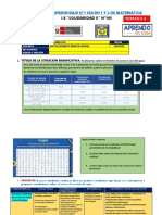 1° Ea N°1 Semana 2 Sesión 1 y 2 Mat