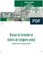 Manual de formación en materia de transporte animal. Benestar animal e movemento pecuario