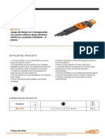 3.juego de Llaves en L Hexagonales Con Punta Esférica Larga (Sistema Métrico) y Acabado Fosfatado - 9 Piezas PDF