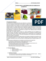 Separata PRINCIPALES MÉTODOS PARA LA DETERMINACIÓN DE HUMEDAD EN ALIMENTOS