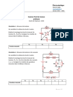 Électrocinétique - Examen Final de Travaux Pratiques