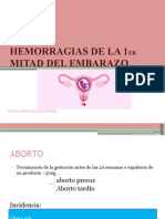 Hemorragias de La 1er Mitad Del Embarazo
