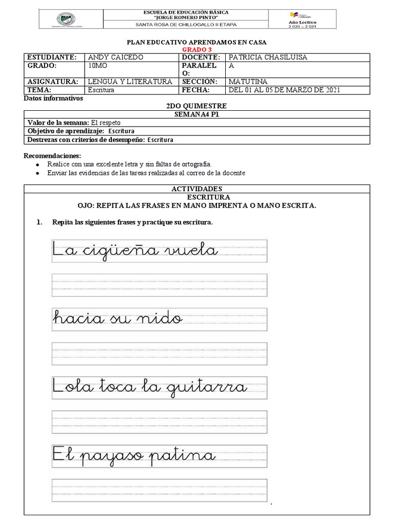 Actividades de NEE | PDF