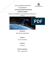 Aspectos Metodológicos de La Teledetección Aplicada A La Minería
