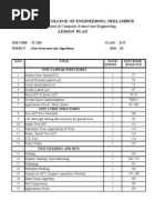 Kathir College of Engineering, Neelambur Lesson Plan