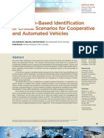 Simulation-Based Identification of Critical Scenarios For Cooperative and Automated Vehicles