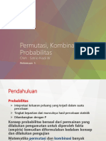 Pertemuan 005 - Statistika SI - Permutasi, Kombinasi, Dan Probabilitas-1