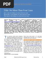 Title: No More Than Four Lines: Article Type: Description (See Intro For More Detail)