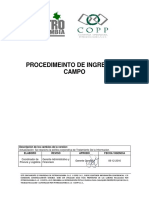 PYL-GG-PR-08 Procedimiento de Ingreso Al Campo