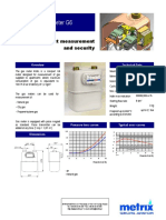 Residential Gas Meter G6: Exact Measurement and Security