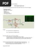 Schmitt Trigger Design and Analysis | PDF
