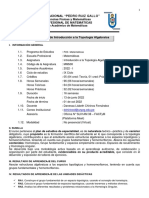 Silabo Introduccion Topologia Algebraica 2022-I - DCHF