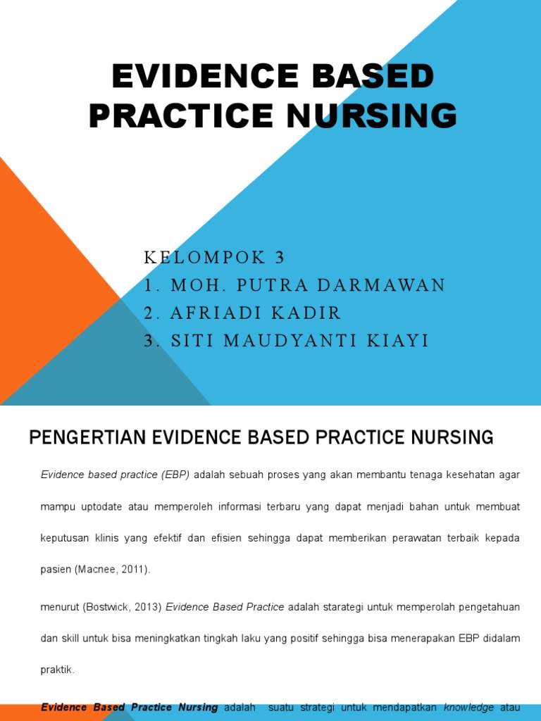 Evidence Based Practice Nursing Pdf