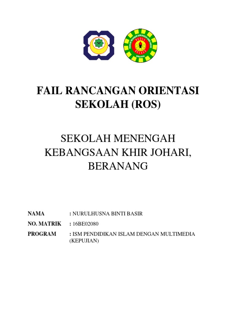 Fail Rancangan Orientasi Sekolah Nurulhusna | PDF