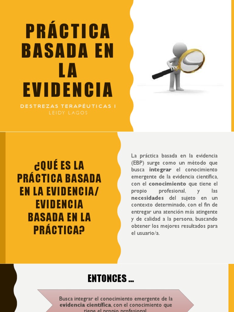 Práctica Basada en la Evidencia en TO | PDF | Terapia ocupacional ...