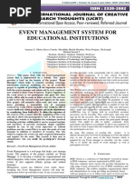 Event Management System For Educational Institutions: Abstract - This Paper Deals With The Event-Management