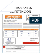 Comprobantes de Retención 2022