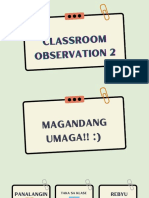 Classroom Observation 2