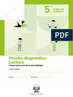 5to Prueba Diagnóstica de Lectura