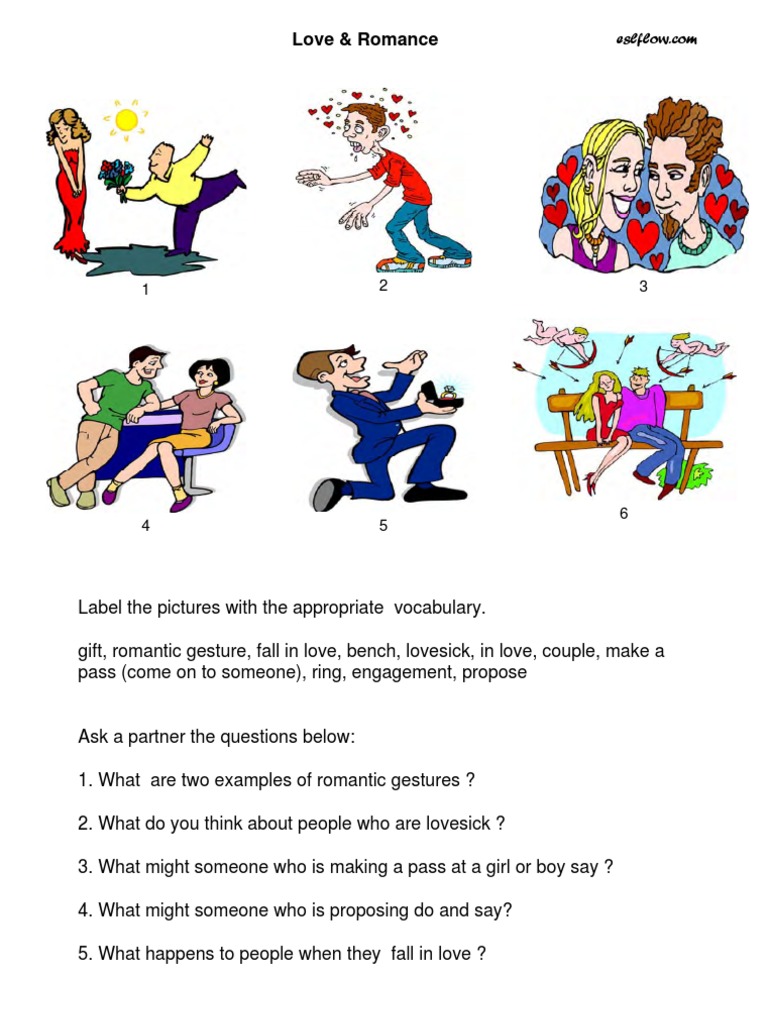 Vocabulary for Love and Romance | PDF