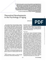 Theoretical Developments in The Psychology of Aging: Johannes J. F. Schroots, PHD