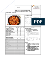 Dak Galbi Description: Ingredients Quantity Unit Cost Instruction