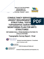 (AAEC DOTr) - TESTREPORT - TOPOGRAPHIC SURVEY RET. WALL - BUENDIA STA TO AYALA STA - Rev3