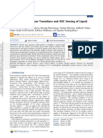 Pattern-Directed Phase Transitions and VOC Sensing of Liquid Crystal Films