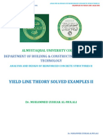 Yield Line Theory Solved Examples Ii: Almustaqbal University College