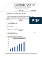 Ninth Class Model Paper (Ap) : Summative Assessment - Ii (2022)