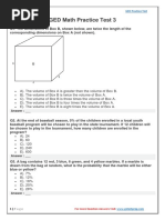 GED Math Practice Test 3