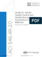 Guide For Jobsite Quality Control and Quality Assurance of Cementitious Packaged Materials