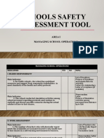 Schools Safety Assessment Tool: Area I Managing School Operations