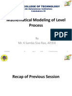 Mathematical Modeling of Level Process