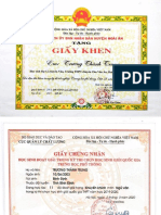 Giấy Chứng Nhận, Giấy Khen