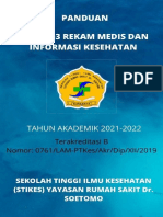 Panduan Prodi D3 Rekam Medis dan Informasi Kesehatan STIKES YRS Dr. Soetomo 2021-2022