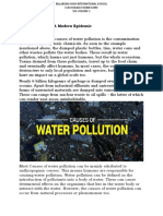 Water Pollution - A Modern Epidemic