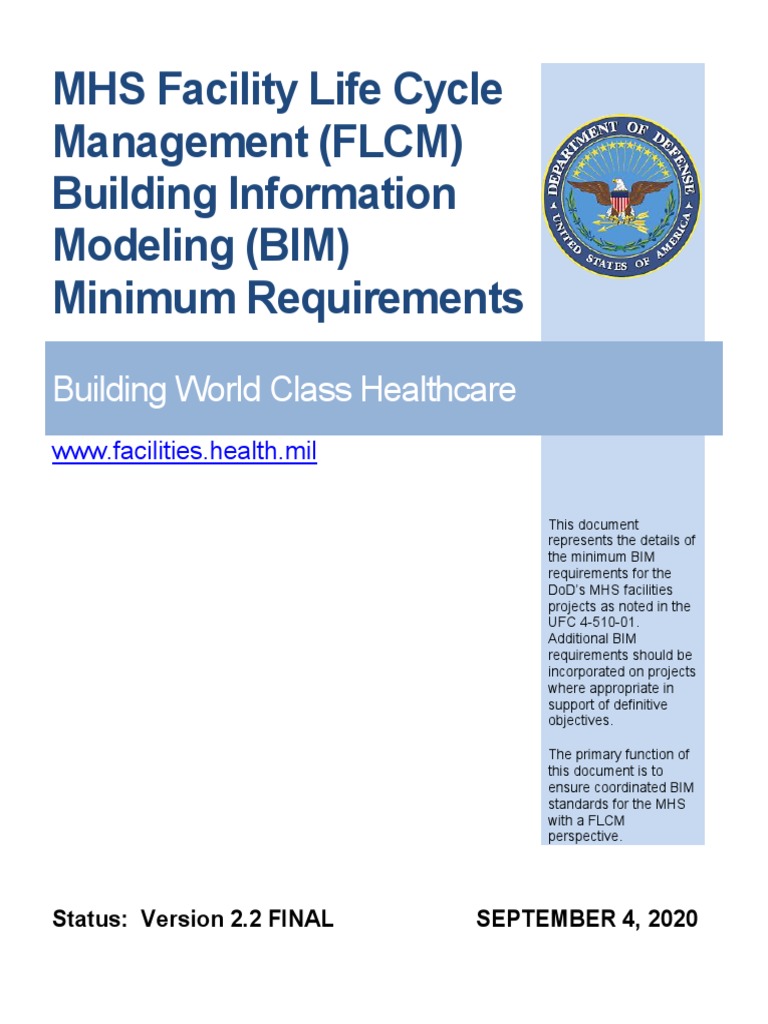 DoD MHS Minimum BIM Requirements 2020 | PDF | Building Information ...
